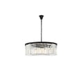 thumbnail image 3 of Urban Classic Sydney 10-Light Metal Royal Cut Chandelier in Matte Black, 3 of 7
