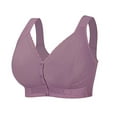 thumbnail image 2 of Bpmpbo Women's Oversized Bra Front Closure Bras Without Steel Rims Printed Underwear Sexy Lace Push up Bra Full Coverage Bras Everyday Bra, 2 of 4