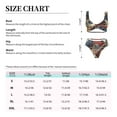 thumbnail image 2 of Kdxio Samurai Frog Guitar Print Women's 2 Piece High Waisted Wrap Spaghetti Strap Summer Swimsuit Bikini Set-Medium, 2 of 5