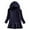 Navy, variant on Girls Long Sleeve Dresses Sweatshirt Dress with Hooded Kids Casual Fall Ruffle Mini Dress 1-7 Years