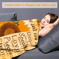 thumbnail image 3 of Sunflower Throw Blanket Christian Religious Gifts for Women Soft Inspirational Gifts Scripture Blanket with Bible Verse Prayer -God Say You are- Gifts for Women Mom Wife Girlfriend 40x50In, 3 of 6