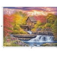 thumbnail image 5 of Cra-Z-Art Abraham Hunter 1000-Piece Glade Creek Mill at Dusk Jigsaw Puzzle, 5 of 6