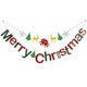 thumbnail image 1 of KAKOWELY 1 banderín navideño con letras impresas para colgar, banderines decorativos para fiestas., 1 of 4
