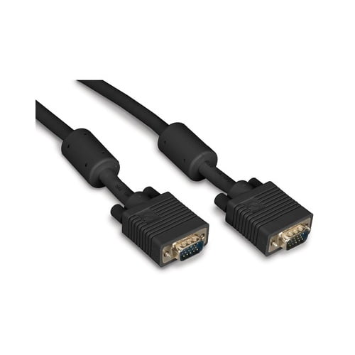 Black Box Vga Video Cable With Ferrite Core Male/male, Black, 3ft