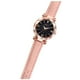 thumbnail image 2 of Reloj de cuarzo para mujer, unisex, con estrellas, punta pequeña, correa esmerilada y escala romana. Reloj de cuarzo., 2 of 5