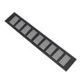 thumbnail image 3 of Rejilla de ventilación rectangular negra mate para pared, cubierta de ventilación para armario 80x400mm, 3 of 9