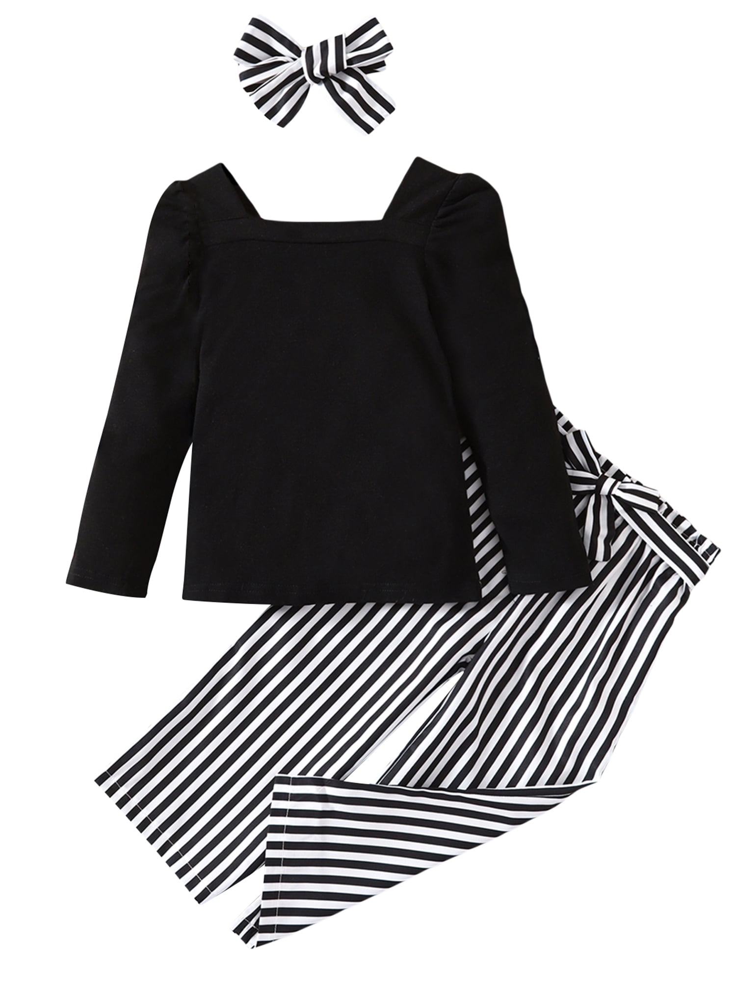 jaweiwi Kids Little Girls Clothes Set 3T 4T 5T 6T 7T Long Sleeves Tops