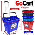 thumbnail image 3 of Carro de Compras dbest products GoCart Canasta de Ropa Azul, 3 of 6
