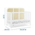 thumbnail image 5 of Simmons Kids Theo 6-in-1 Convertible Crib - Greenguard Gold Certified, Bianca White/Textured Almond, 5 of 12