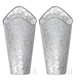 thumbnail image 2 of Macetero de pared Jadeshay 2 piezas arte del hierro colgante Plata, 2 of 8