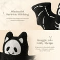 thumbnail image 2 of Phantoscope Happy Halloween Faux Fur Bat Shaped Throw Pillow, Black, 10.5 x 23.5 inch, 2 of 5