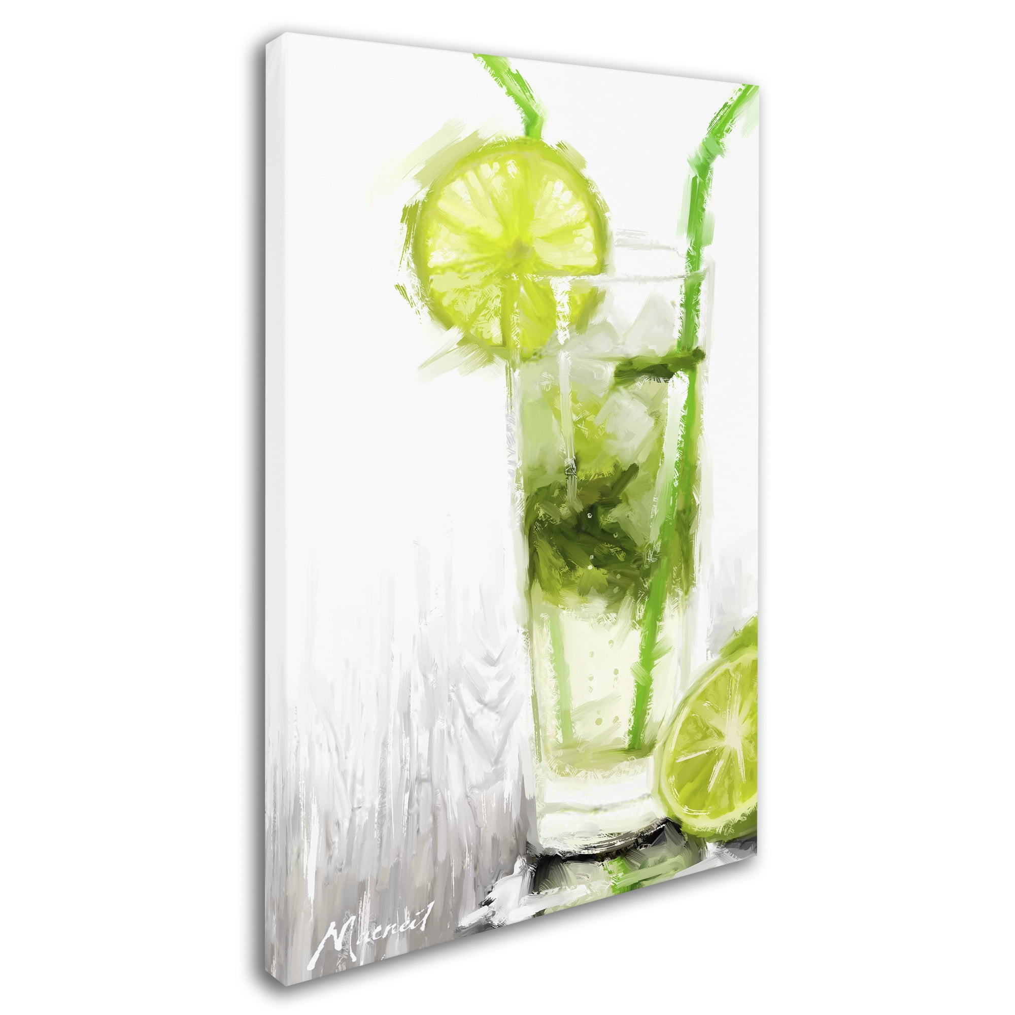 Trademark Fine Art 'Green Cocktail' Canvas Art by The Macneil Studio