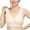 Beige, variant on Samickarr Plus Size Compression Bras For Women Post Surgery Front Closure Women Solid Sleeveless Plus Size Lingerie Front Four Button Wide Strap Tank Bra