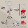 thumbnail image 4 of 6 Pack Keychain Souvenir Gifts, Souvenir Gift, Key Rings, 4 of 8