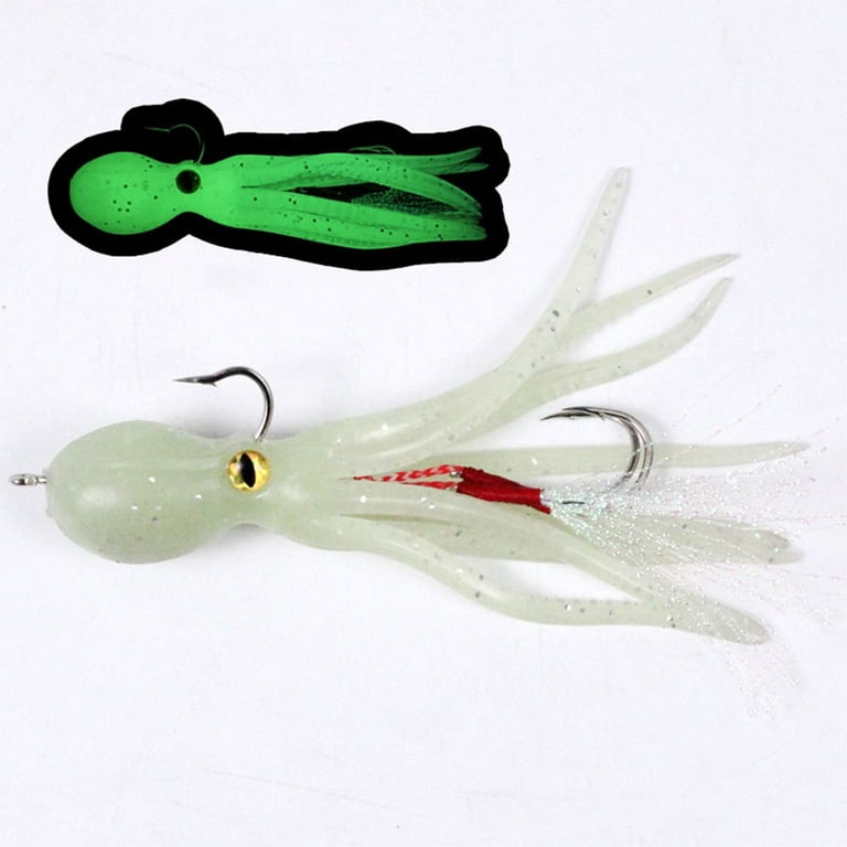 Fule 21g/11cm Squid Skirts Fishing Soft Bait Artificial Saltwater Sea Lure  Tackle 