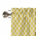 thumbnail image 4 of Colorful Flowers Valances for Windows Farmhouse Kitchen Curtains Valances Rod Pocket Valance Curtains for Kitchen Windows Polka Dots Spring Modern Retro Window Valances for Bathroom Bedroom 42"x18", 4 of 6