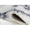 thumbnail image 3 of Ladole Rugs Shaggy Rabat Abstract Pattern Sustainable Spirals Style Indoor Area Rug Carpet in White Dark Gray, 4x6 (3'11" x 5'7", 120cm x 170cm), 3 of 5