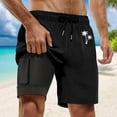thumbnail image 2 of Kcolen Mens Swim Trunks 7 Inch Elastic Waist Drawstring Board Shorts Men's Stretchy Upf Bathing Suit Soft Compression Liner Beach Summer Swimming Shorts for Men, 2 of 4