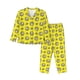 thumbnail image 1 of Balery White Popcorn Conjunto de Pijama con Estampado para Mujer, Conjunto de Dos Piezas con Manga Larga, Ropa de Dormir Suave con Bolsillos, Pijamas Cómodos-Medium, 1 of 7