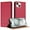 Red, variant on Wallet Case for iPhone 15 Plus, Premium PU Leather Magnetic Flip Folio Case with Credit Card Slots Multi-angle Kickstand Shockproof Protective Phone Case Cover, Green
