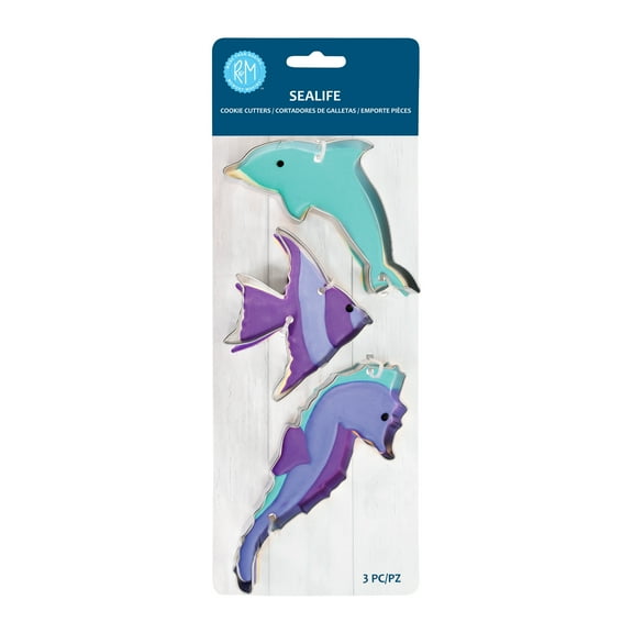 R&M International Sealife 3 Piece Cookie Cutter Set