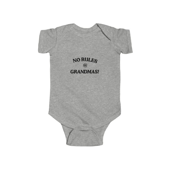 NO RULES AT GRANDMAS - Infant Fine Jersey Bodysuit