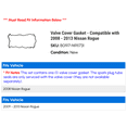 thumbnail image 2 of Valve Cover Gasket - Compatible with 2008 - 2013 Nissan Rogue - Fel-Pro, 2 of 2