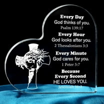Pastor Appreciation Gifts, Christian Gifts For Women Men,Gift For Pastor Acrylic Heart Plaque Sign, Inspirational Pastor Gifts For Men, Preacher, Birthday Gift For Pastor With Bible Verse Prayers