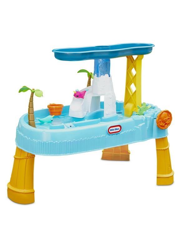 Little Tikes Waterfall Island Water Activity Table with Accessories, for Kids ages 2-5 years