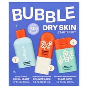 (3 pack) Bubble Skincare 3-Step Hydrating Routine Bundle for Normal to Dry Skin, Set of 3