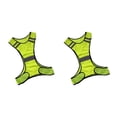 thumbnail image 3 of QualitChoice Reflective Stripe Vest High Visibility Clothes Traffic Construction Mesh Jacket Night Running Cycling Motorcycling 56x52cm 2Set, 3 of 6