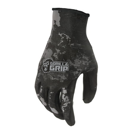 Gorilla Grip Veil Tac Black No Slip Fishing Gloves 25067-26