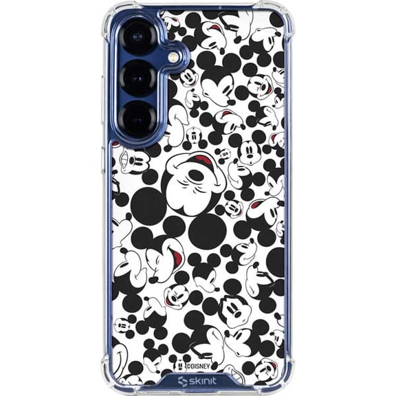 Skinit Disney Mickey Mouse Face Pattern Galaxy S25 Clear Case