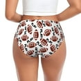 thumbnail image 3 of Womens Underwear paly American football funny Cuteness No Show Seamless Underwear for Women, Soft Stretch Women's Panties, Hipster Ladies Panties Bikini Underwear Briefs, 3 of 6