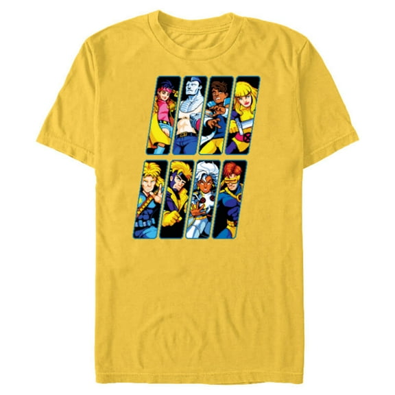Marvel Studios X-Men ’97 Rise of Jubilee Retro Arcade Game- Short Sleeve Blended T-Shirt for Adults - Customized-Yellow