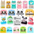 thumbnail image 2 of Sello de nombre personalizado Casa de Los Tesoros para niños pegatina impermeable Kawaii Montessori, 2 of 4