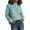 Blue, variant on Winter High Neck Knitted Sweater for Women â Long Sleeve Turtleneck Pullover, Loose Fit Knit Casual Top, Rolled Edge Cozy Fall 2025 Trend
