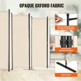 thumbnail image 3 of VEVOR Room Divider 6 Panel Fabric Room Privacy Screen for Office Bedroom Beige, 3 of 9