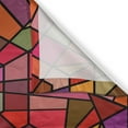 thumbnail image 3 of Ambesonne Abstract Kitchen Curtains, Vitray Mosaic Triangle, 55"x39", Multicolor, 3 of 3