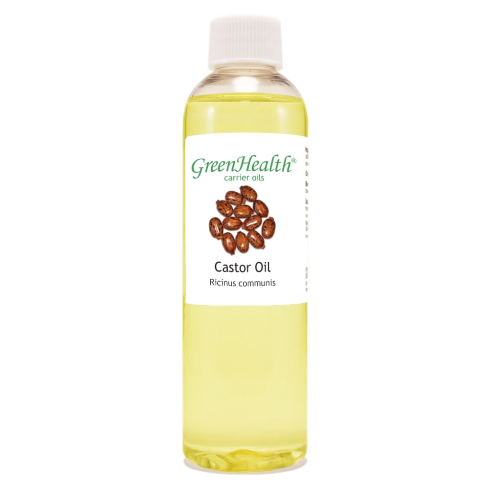 Castor Carrier Oil - 4 fl oz - Clear Plastic Bottle w/ Cap - GreenHealth