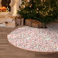 thumbnail image 5 of Rateoe Floral Retro Style Pattern Christmas Tree Skirt with Ties , Christmas Tree Decorations, Farmhouse Christmas Decor Xmas Holiday Decorations-30", 5 of 6