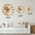 thumbnail image 4 of Designart 'One Line Portrait of Afro American Woman I' Modern Wood Wall Clock, 4 of 5