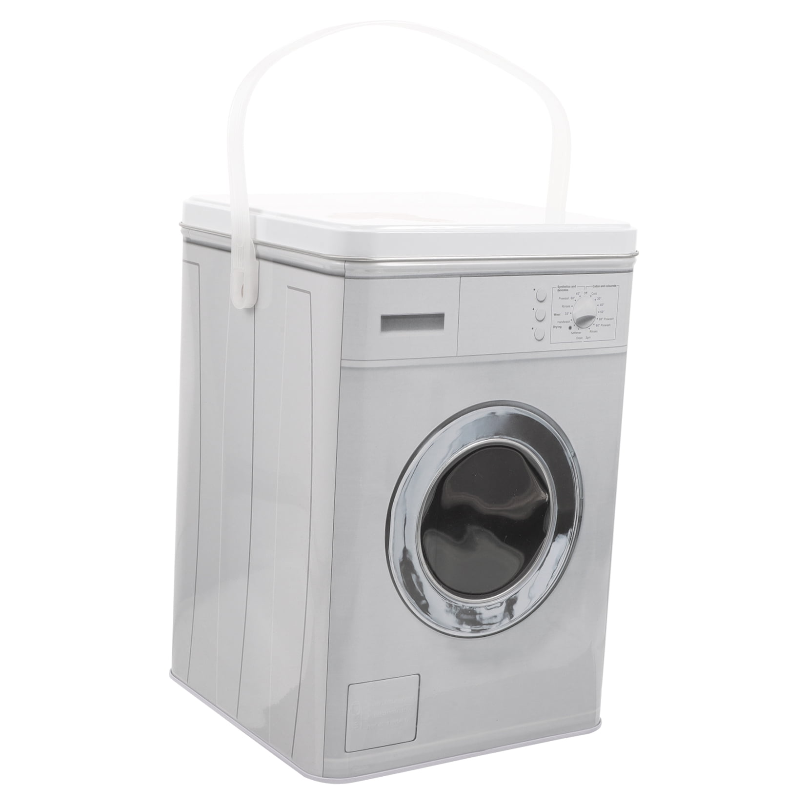Laundry Detergent Tin Box Container with Lid Beads Washing Powder Soap Dispenser