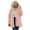 Pink, variant on Womens Long Sleeve Winter Warm Lapel Fox Faux Fur Coat Jacket Overcoat Outwear with Pockets,Fall Open Front Cardigan Faux Fur Coat Parka Shaggy Jacket Gray M