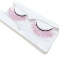 thumbnail image 1 of EIMELI Boc 1 Pair 3D False Eyelashes Fluorescent Comfortable to Wear Fiber Gradient Color Beauty False Eye Lashes for Women, 1 of 10