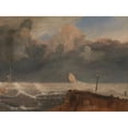 thumbnail image 2 of Joseph Mallord William Turner 24x19 Black Ornate Framed Double Matted Museum Art Print Titled: Port Ruysdael (1826 - 1827), 2 of 5