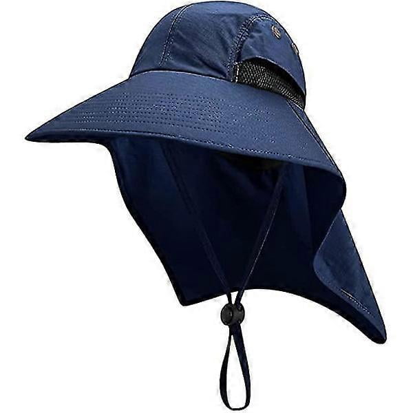 Women Sun Hats with Neck Protection, Wide Brim Garden Hat for Men Safari Cap Upf 50+ UV Protection
