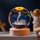 thumbnail image 3 of 3D Snake Figurine Crystal Ball with Wooden Lighting Base Crystal Ball, 3 of 5