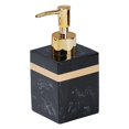 thumbnail image 2 of Ruiboury Distributeur de Savon en Résine Réutilisable pour Table Cuisine Douche Shampoing Salle de Bain Noir 250 ml 1 Ensemble, 2 of 6