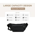 thumbnail image 4 of SikaFu Fanny Pack for Men, Lightweight Waist Bags Oxford Cloth Casual Daypack Chest Bag with Headphone Hole (Grey), 4 of 7
